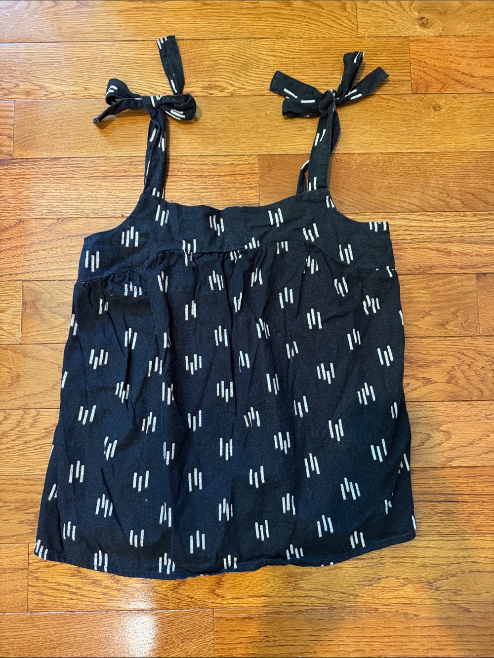 SONOMA Black Tank Top Linen Blend